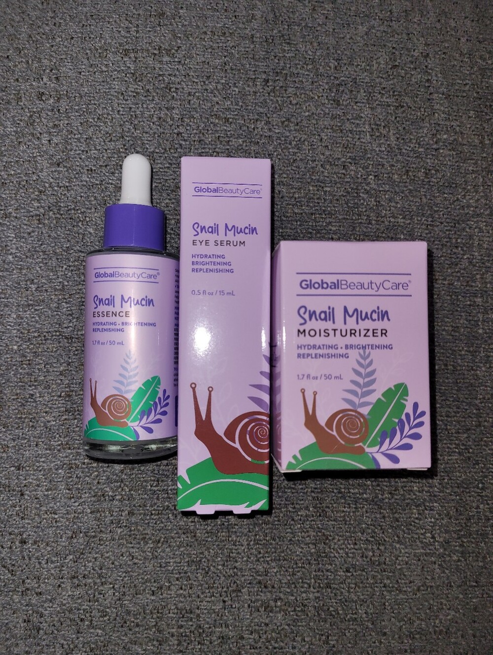 GlobalBeautyCare Snail Mucin Skincare Trio
